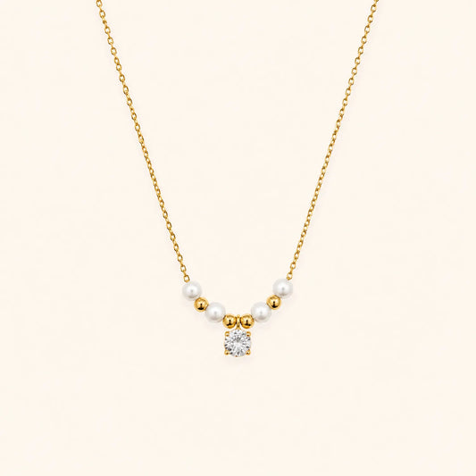 Pearl Solitaire Necklace