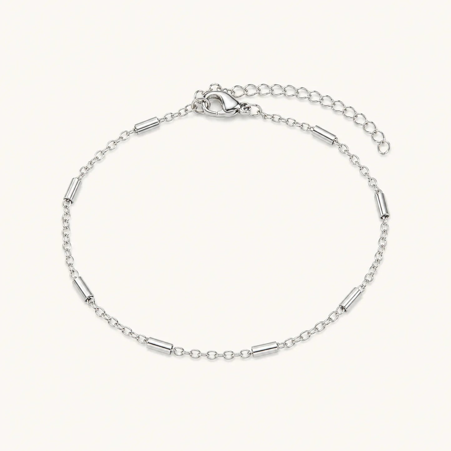 Golden Link Paperclip Anklet