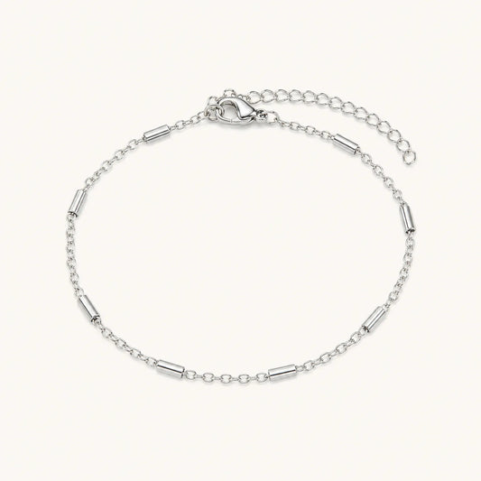 Golden Link Paperclip Anklet