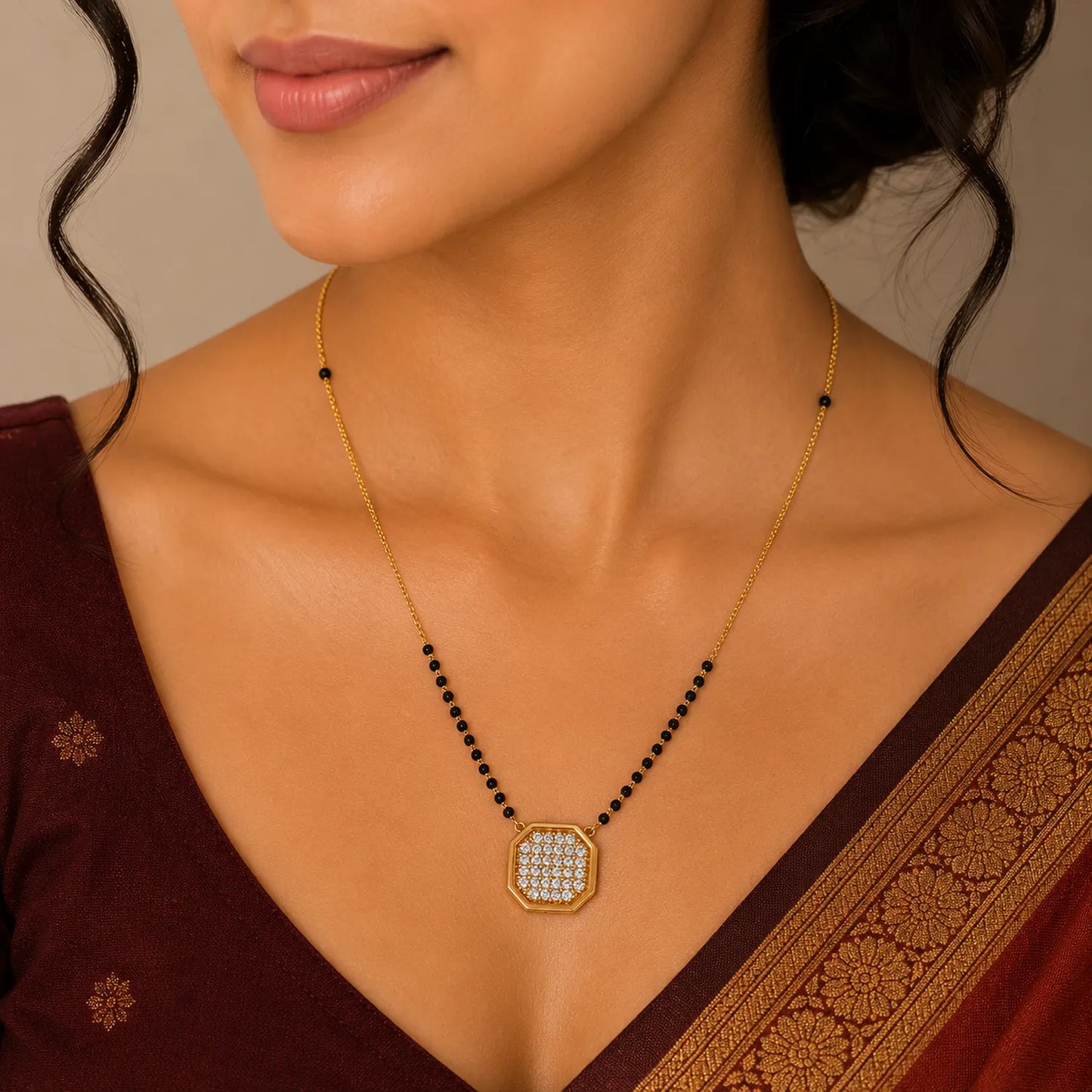 Ratna Jyoti Mangalsutra-18K Gold Plated