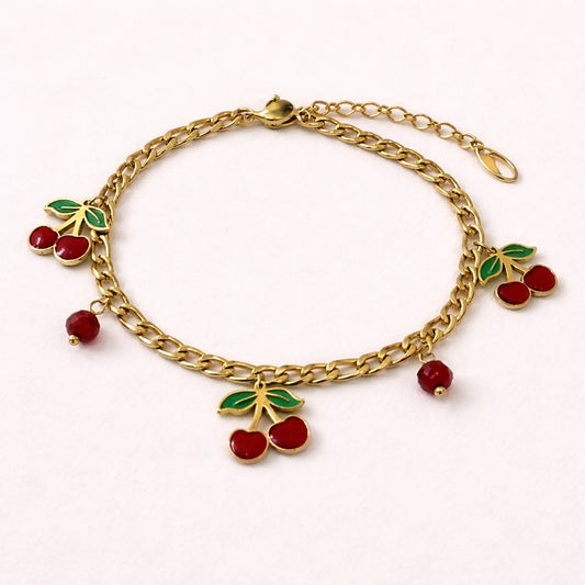 Cherry Blossom bracelet -18K Gold Plated