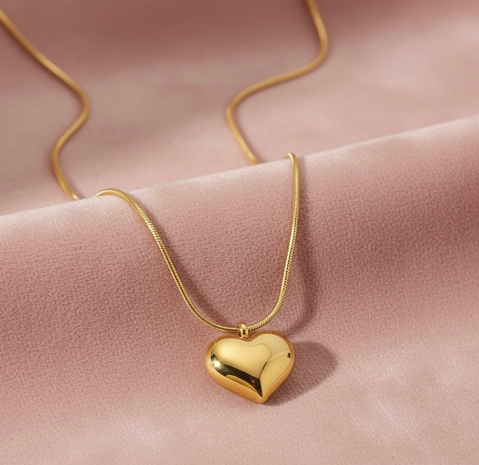 Jaamni premium gold-plated stainless steel necklace, anti-tarnish and waterproof