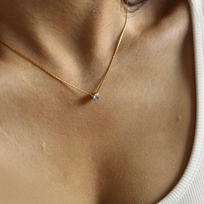 Minimal Stone Necklace