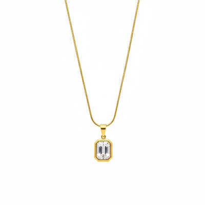Timeless Emerald-Cut Pendant