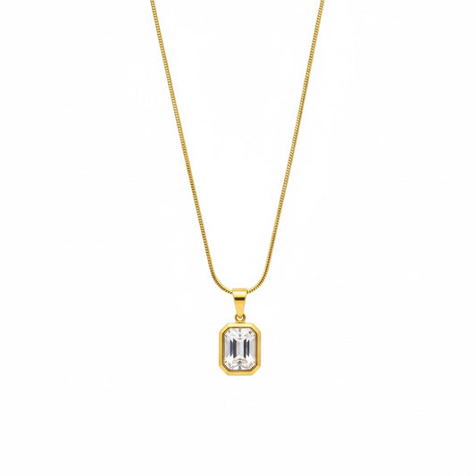 Timeless Emerald-Cut Pendant