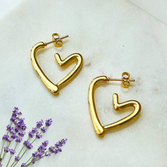 Open hearts hoops
