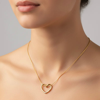 Tied Heart Pendant Necklace