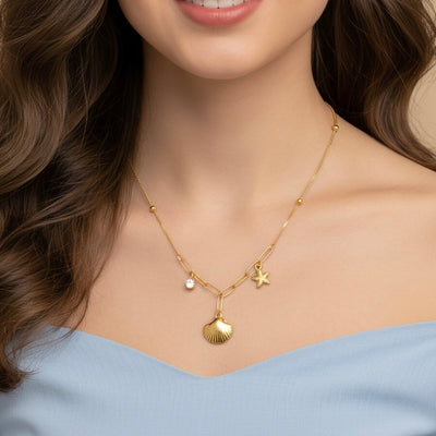 Seashell Charm Necklace