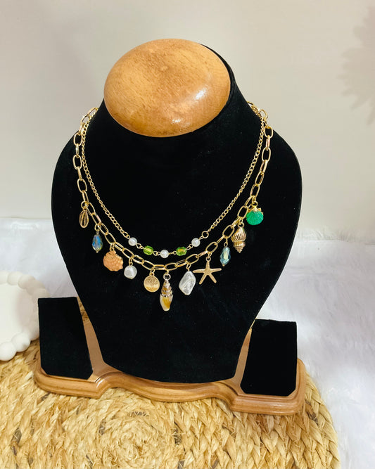 Ocean's Bounty Charm Necklace