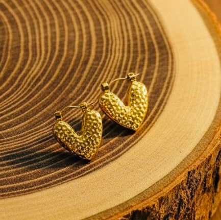 Crushed heart hoops