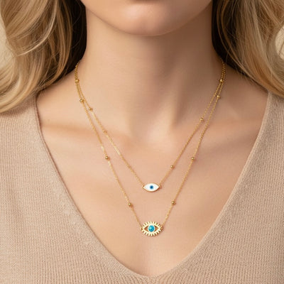 Double Evil Eye Charm