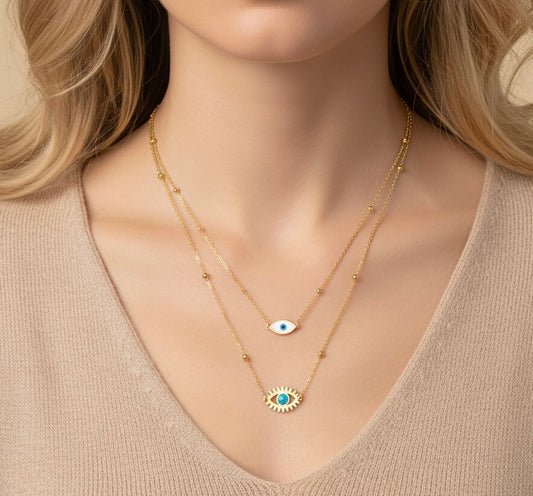 Double Evil Eye Charm