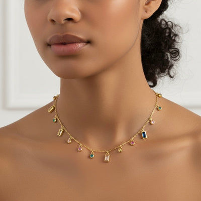 Celestial Multi-Stone Necklace