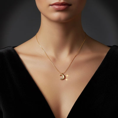 Moonlit Diamond Necklace