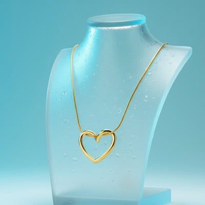Tied Heart Pendant Necklace