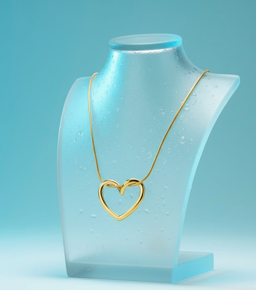 Tied Heart Pendant Necklace