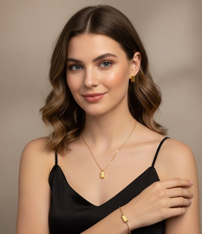Minimalist Bar Set -18K Gold Plated