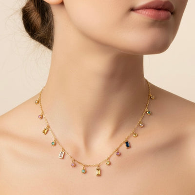 Celestial Multi-Stone Necklace
