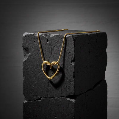Tied Heart Pendant Necklace