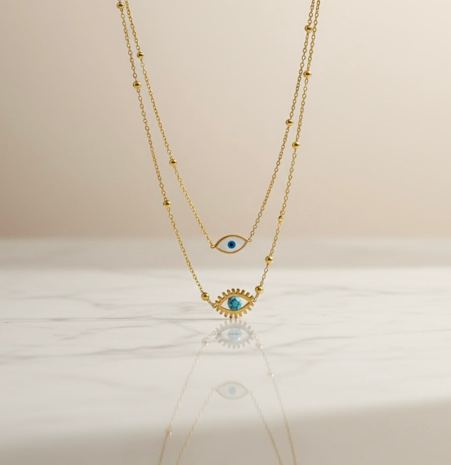 Double Evil Eye Charm