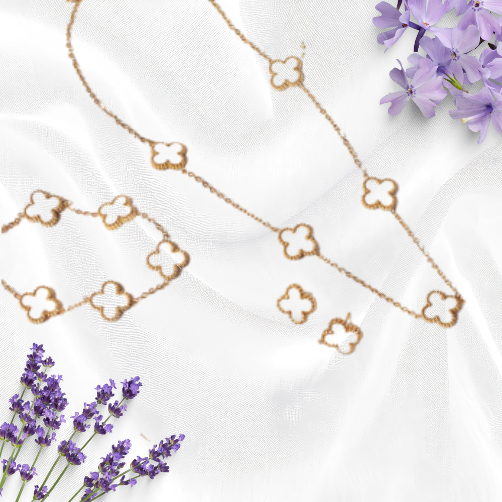 White clover Set -18K Gold Plated