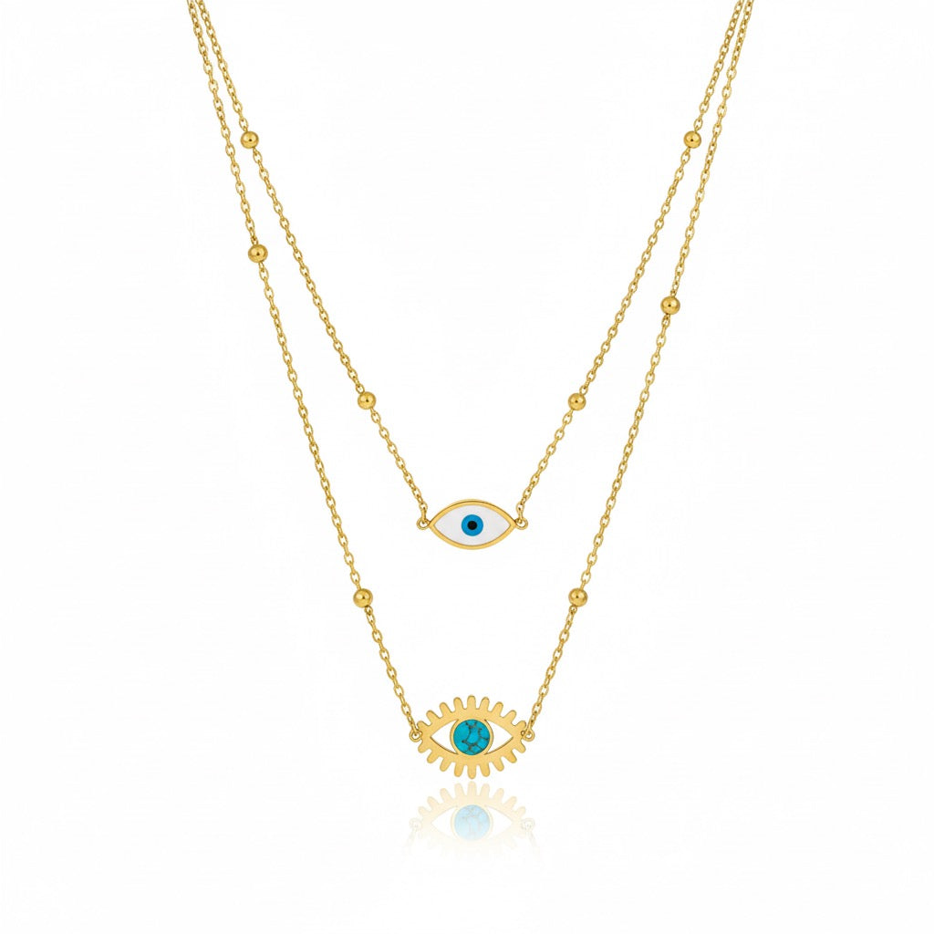 Double Evil Eye Charm