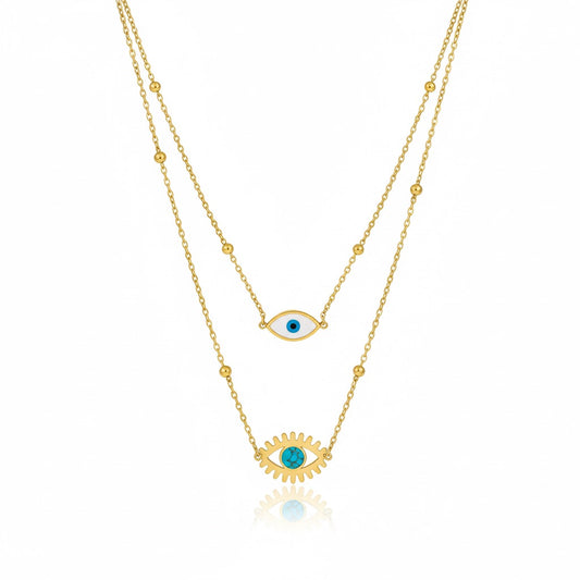 Double Evil Eye Charm