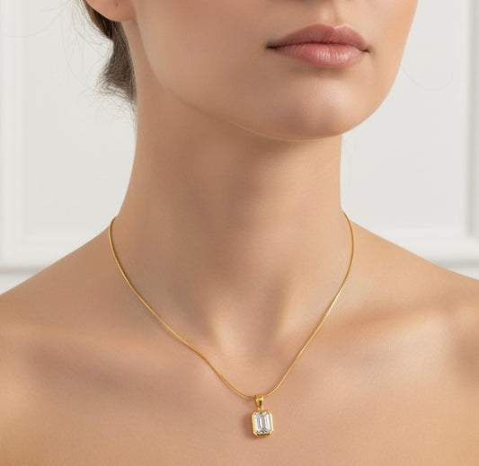 Timeless Emerald-Cut Pendant