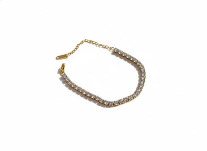 Tennis Bracelet -18K Gold Plated