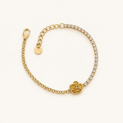 Rose Camellia Tennis Bracelet