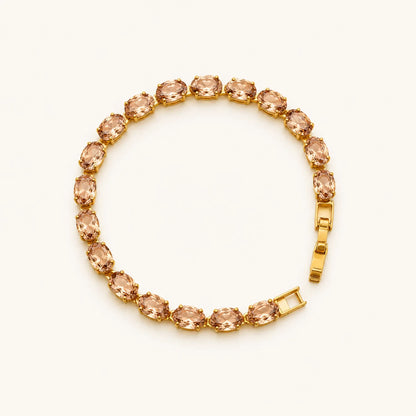 Marquise Pink Tennis Bracelet