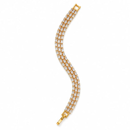 Imperial Triple Tennis Bracelet