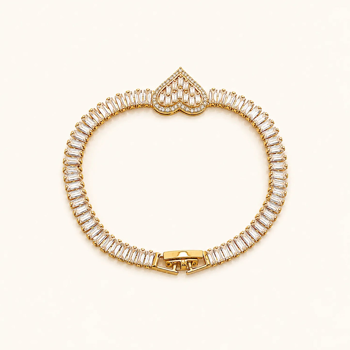 Royal Heart Tennis Bracelet
