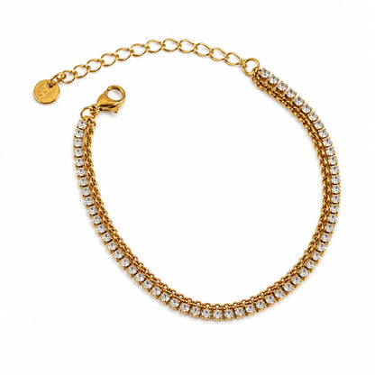 Celeste Double Tennis Bracelet