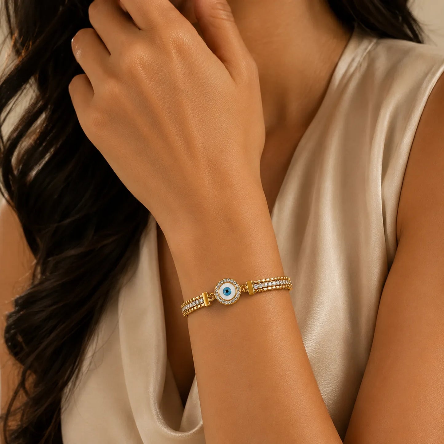 Lucky Eye Tennis Bracelet