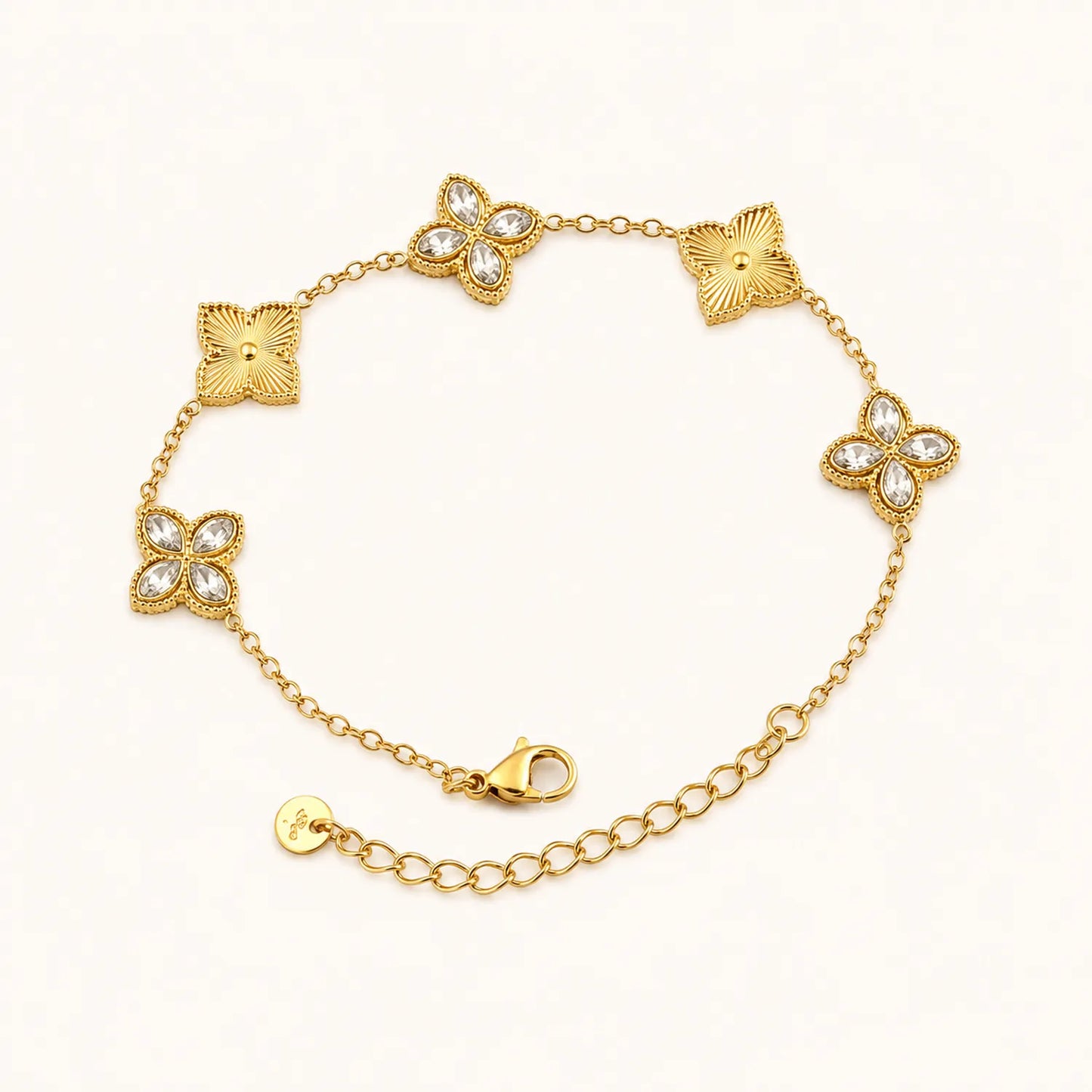Floral Clover Bracelet
