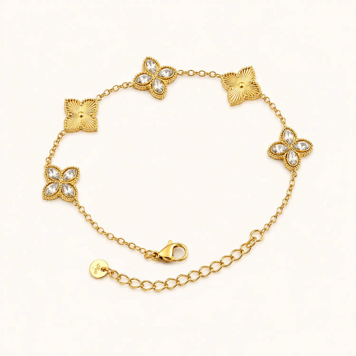 Floral Clover Bracelet