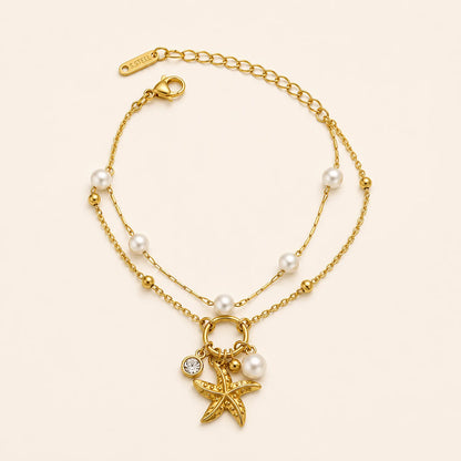 Sea-star Pearl Bracelet