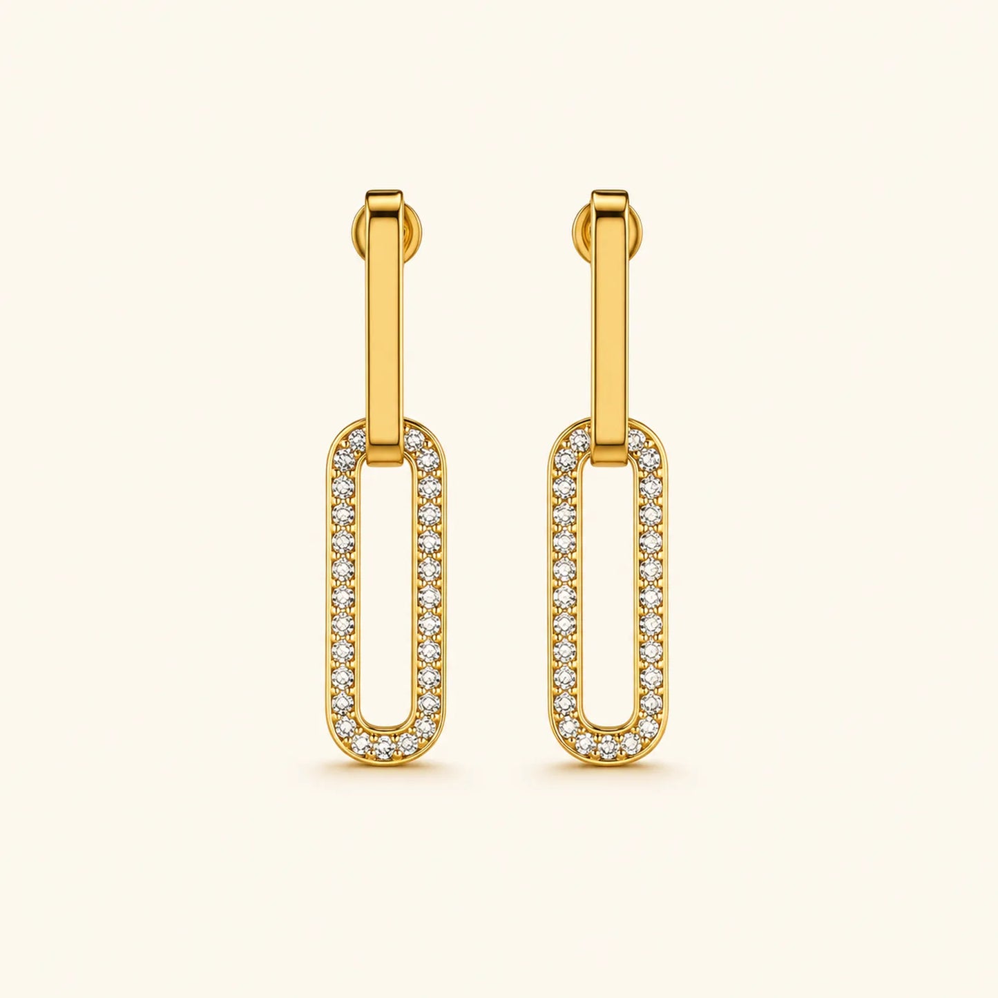 Elara Crystal Link Earring