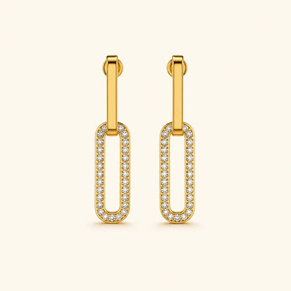 Elara Crystal Link Earring