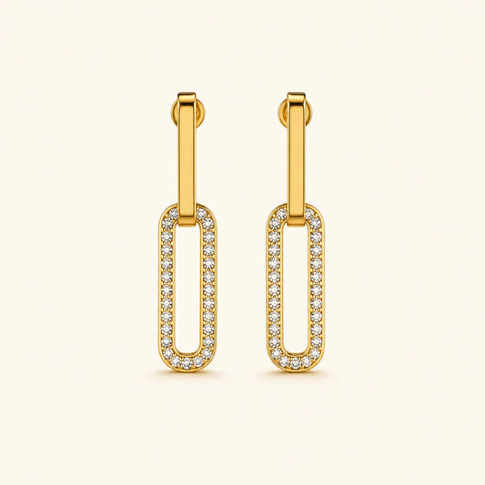 Elara Crystal Link Earring