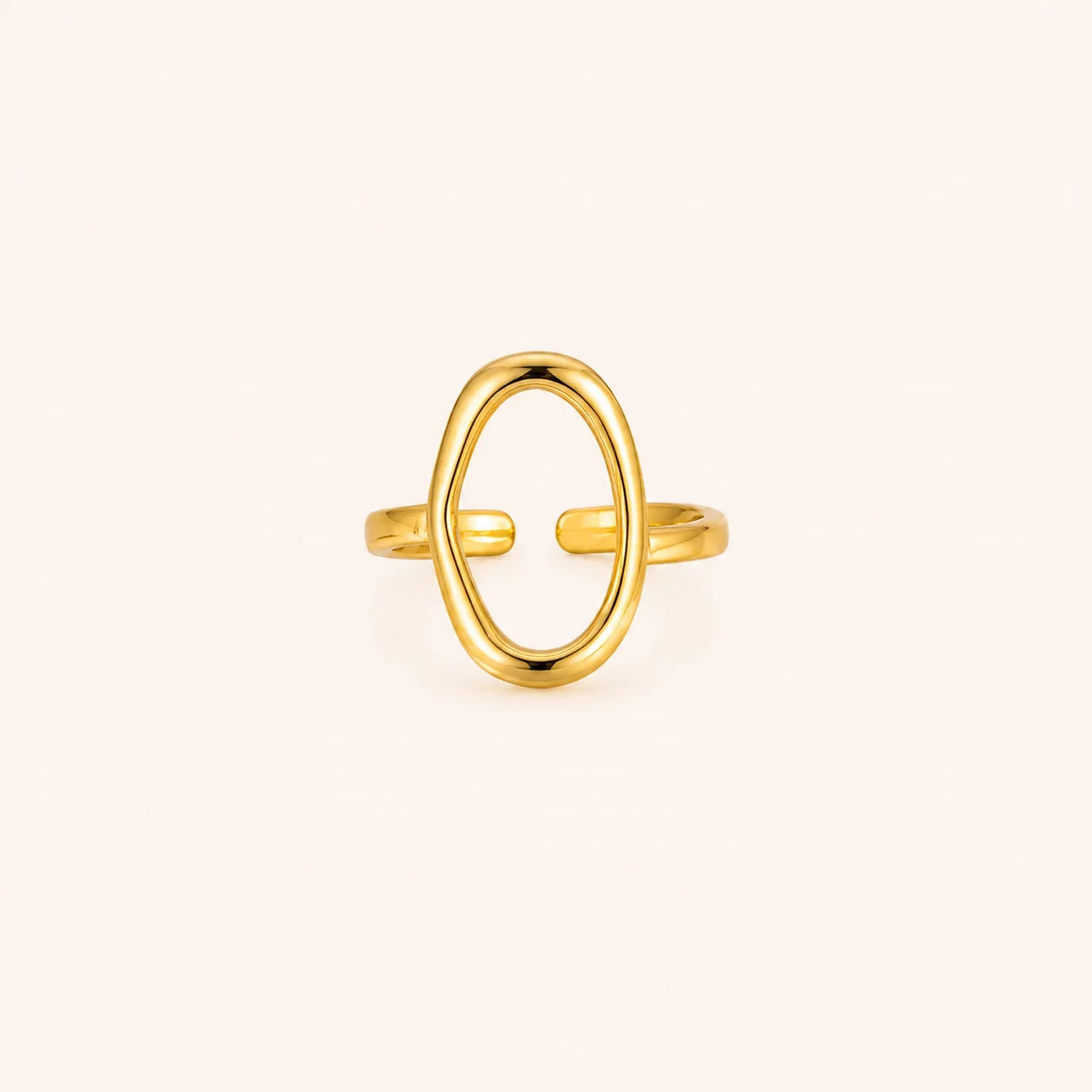 Aura Oval Open Ring