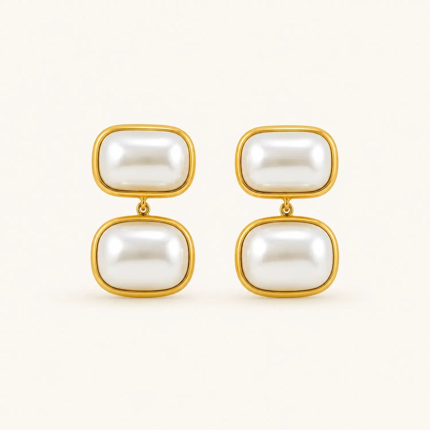 Pearl Double Drop Earrings