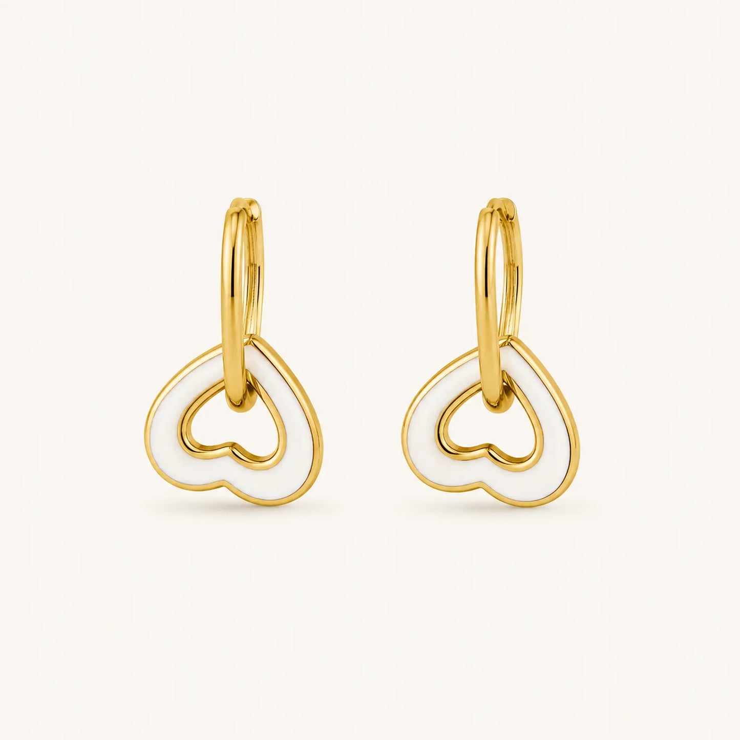 Love Heart Hoop Earrings