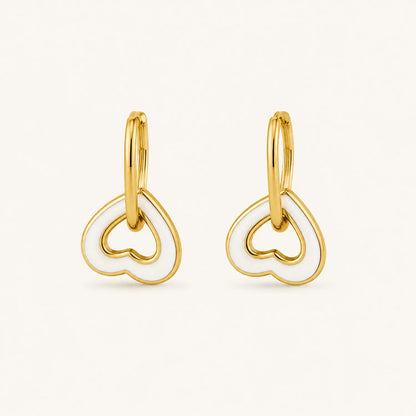 Love Heart Hoop Earrings