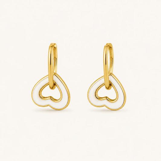 Love Heart Hoop Earrings