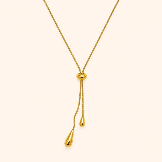 Teardrop Lariat Necklace