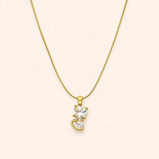 Diamond Kitty Necklace