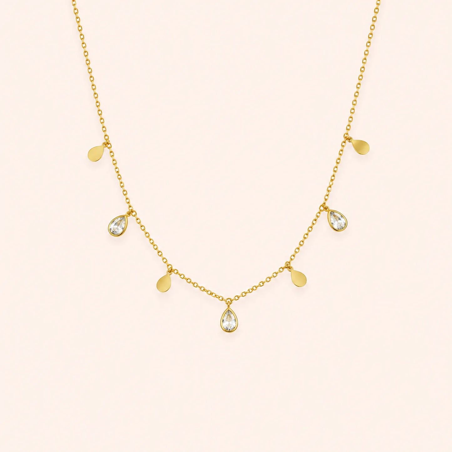 Teardrop Charm Necklace