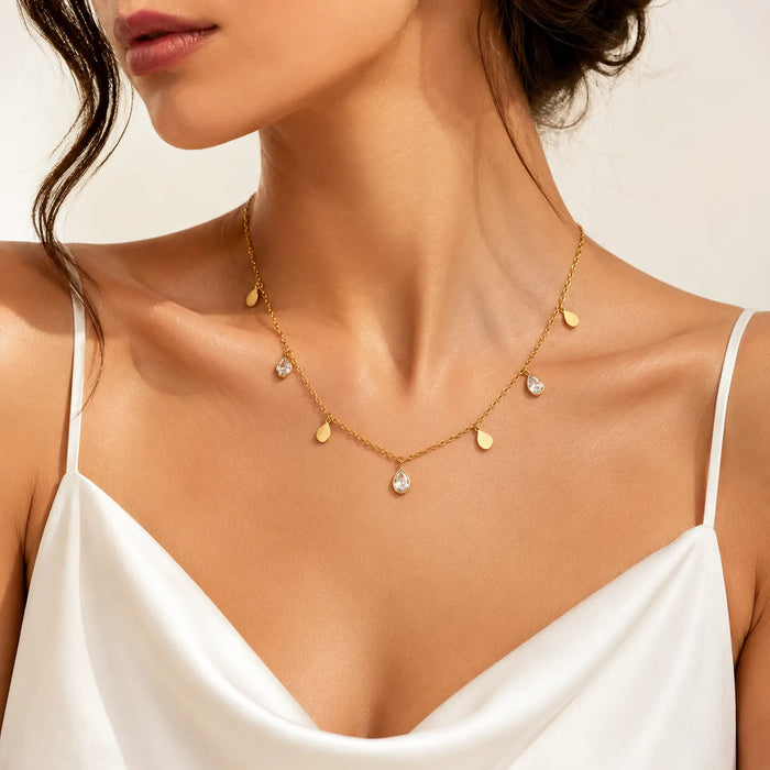 Teardrop Charm Necklace